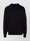 C.p. Company Hooded Sweatshirt With Pouch Pocket In Black