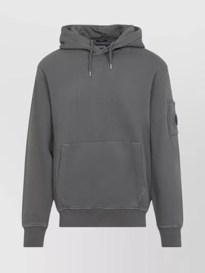 C.p. Company Hooded Sweatshirts With Pockets And Arm Pocket In Gray