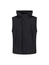 C.p. Company Mens Sleeveless Jacket With Integrated Goggles And High Collar In Multi