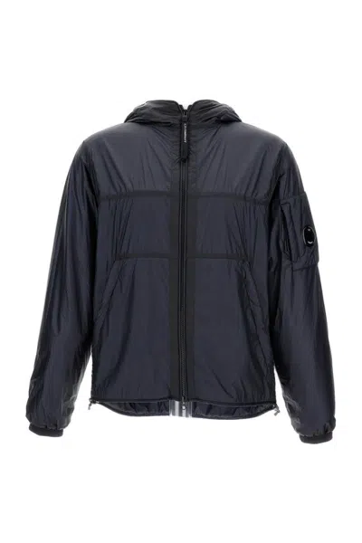 C.P. COMPANY HOODED WINDBREAKER JACKET WITH LENS DETAIL