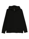 C.p. Company Sweatshirts Hooded Open In Black