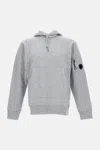 C.p. Company Casual Hooded Sweatshirt With Front Pocket In Gray