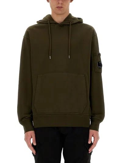 C.p. Company Hoodie In Green