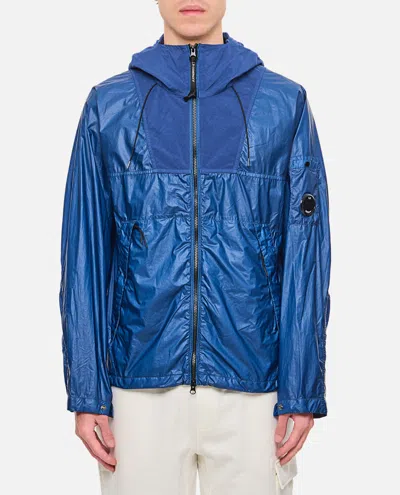 C.p. Company Hoodie Jacket In Blue