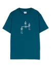 C.p. Company Illustration-print Cotton T-shirt In Blue