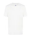 C.p. Company White T-shirt With Logo Embroidered On The Front Tone-on-tone In Cotton Man In White