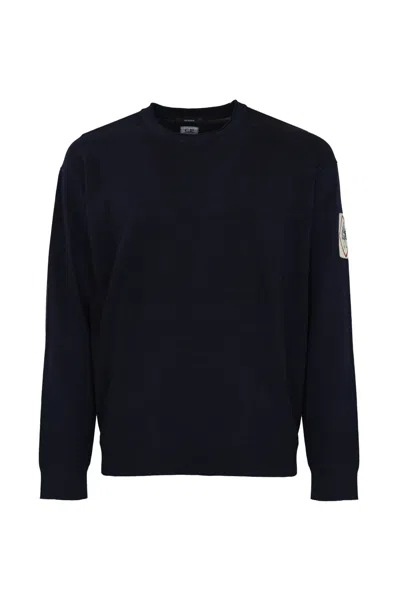 C.P. COMPANY INDIGO COTTON SWEATER VANISÉ