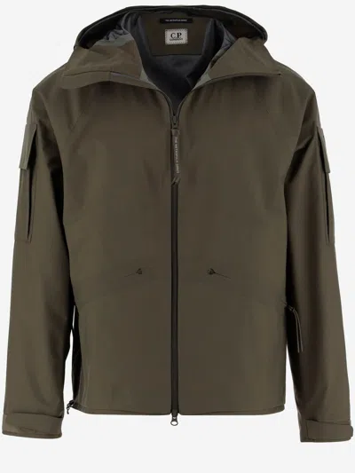 C.p. Company Infinium Gore-tex Hooded Jacket In Green