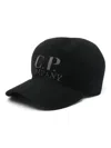 C.p. Company Intarsia-logo Cap In Black