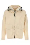 C.p. Company C.p.company Ivory Nylon Explorer Jacket In White