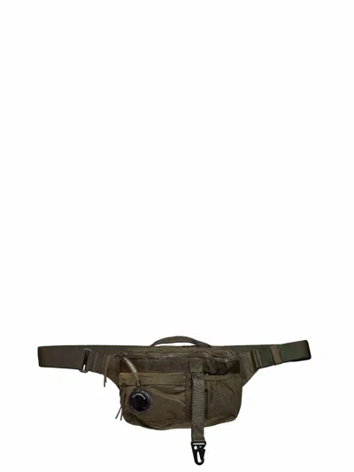 C.p. Company Lens-detail Nylon B Belt Bag In Green
