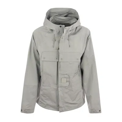 ジャケット・アウター C.P Company Gray Washed Hooded Coat C.P. Company jacket gray color 19CMOW008A110264A at PRM US