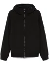 C.p. Company Shell-r Hooded Jacket With Removable Accessories In Black
