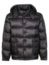 C.p. Company Hooded Puffer Jacket In Black