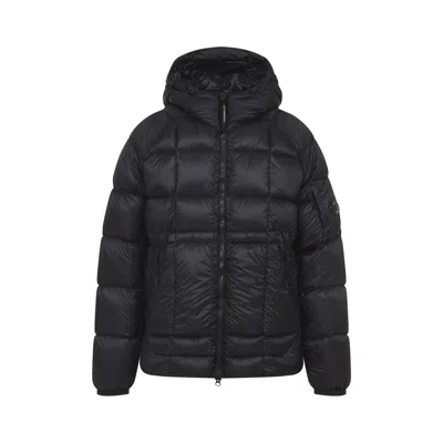 C.p. Company Medium Shell Jacket With Hood And Cuffs In Black