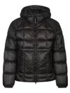 C.p. Company D.d. Shell Hooded Puffer Jacket In Black