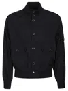 C.p. Company Chrome-r Full Button Jacket In Blue
