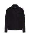 C.p. Company C.p.company Organic Gabardine Zipped Utility Overshi In Black