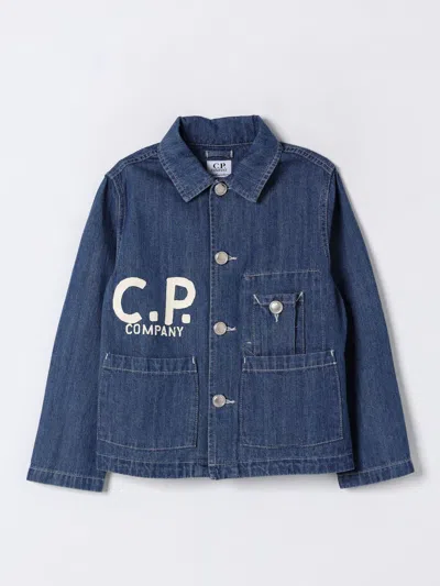 C.p. Company Jacket C. P. Company Kids Color Blue