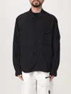 C.p. Company Lens-detailed Shirt Jacket In Black