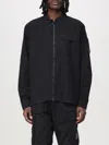 C.p. Company Organic Gabardine Practical Lens Shirt In Black