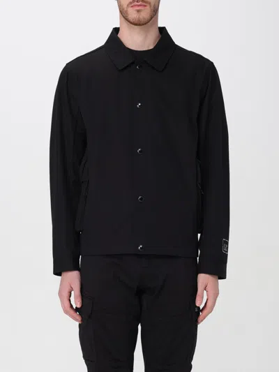 C.p. Company Coat  Men Color Black In 黑色