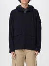 C.p. Company Hooded Jacket With Flap Pockets And Adjustable Cuffs In Black