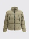 C.p. Company Green Polyamide Full-length Jacket In Green