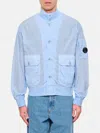 C.p. Company Giubbotto C. P. Company In Nylon Riciclato In Blue