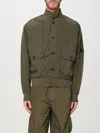 C.p. Company Chrome-r Full Button Jacket In Green