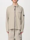 C.p. Company C.p.company Organic Gabardine Full Zip Overshirt In Kaki