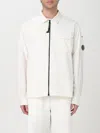 C.p. Company C.p.company Organic Gabardine Full Zip Overshirt In White