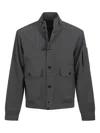 C.p. Company Medium Jacket With Ribbed Collar And Pockets In Gray