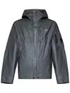 C.p. Company Reversible Hooded Jacket In Gray