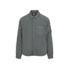 C.p. Company Chrome-r Padded Grey Polyamide Overshirt In Green