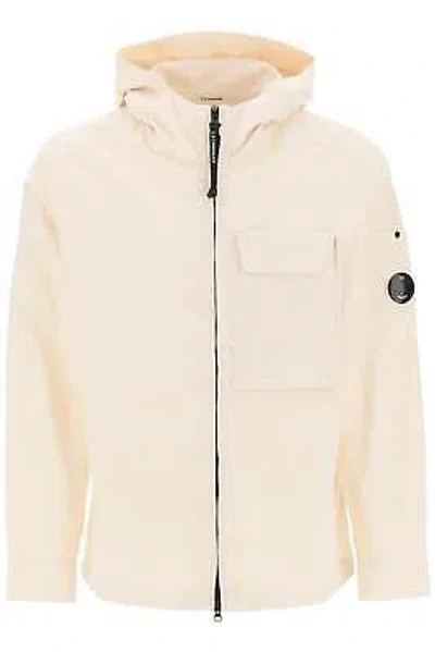 Pre-owned C.p. Company Cp Company Jacket Light Cotton Hood 16cmsh156a006406o Beige Sz.xl 402