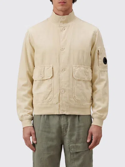 C.p. Company Jacket C. P. Company Men Color Beige In White