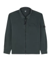 C.p. Company Jacket Overshirt In Organic Gabardine In Black