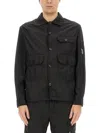 C.p. Company C.p.company Jacket With Gabardine In Black