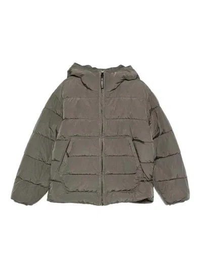 C.p. Company Kids' Hooded Jacket In Brown