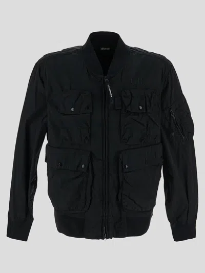 C.p. Company Jackets In Black