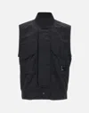 C.p. Company Black Chrome Vest With Lens In Black