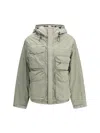 C.p. Company C. P. Company Hooded Nylon Jacket In Gray