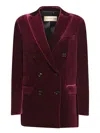 C.p. Company Burgundy Velvet Jacket