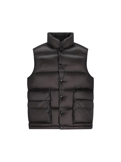 C.p. Company Quilted Puffer Gilet In Black