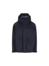 C.p. Company Padded Hooded Jacket In Blue