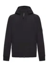 C.p. Company Black Hooded Jacket In Black