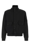 C.p. Company Black Stretch Polyester Jacket In Black