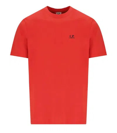 C.p. Company Jersey 30/1 Poinciana Orange T-shirt
