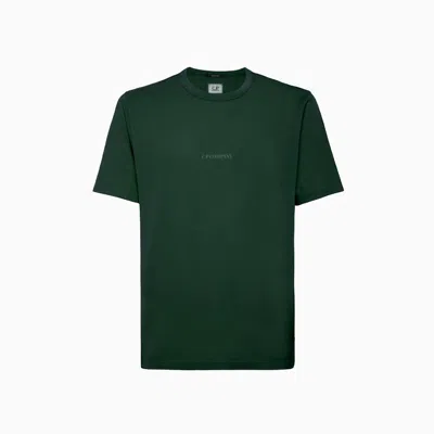 C.p. Company C.p Company Jersey Garment Dyed Logo T-shirt In Green